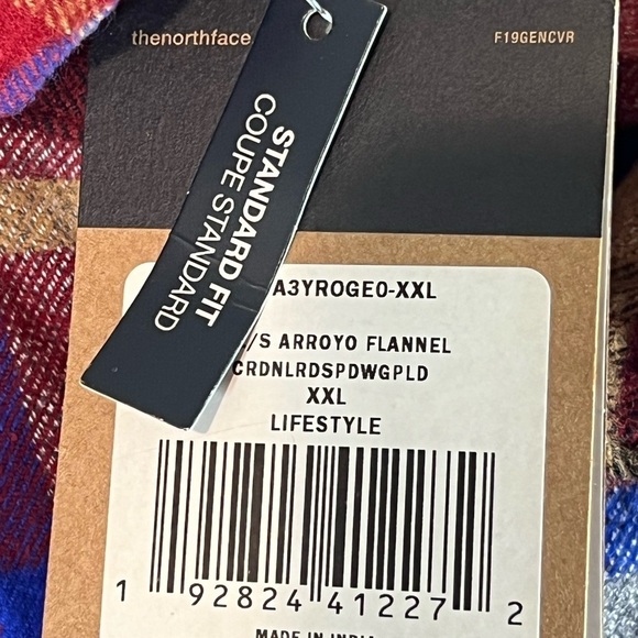 NWT XXL The North Face Arroyo Flannel Red Plaid Warm Standard Fit Shirt - Picture 8 of 14